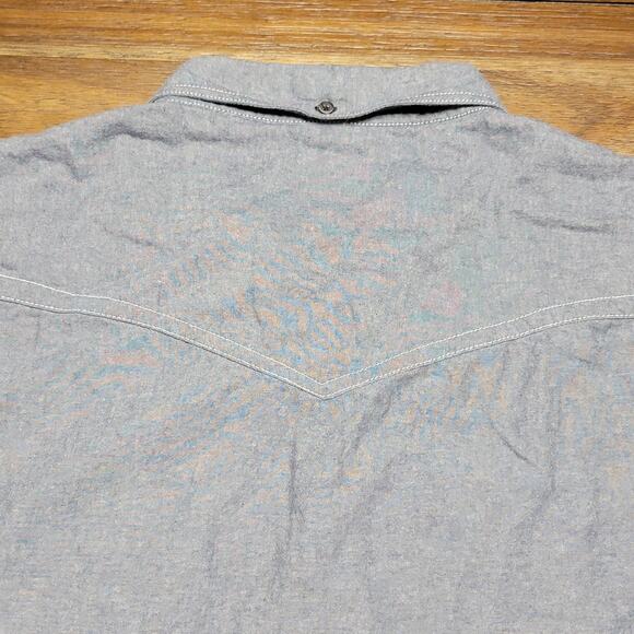 Red Head LS Blue Denim Pearl Snap Western Shirt - Size XL - Picture 4 of 6